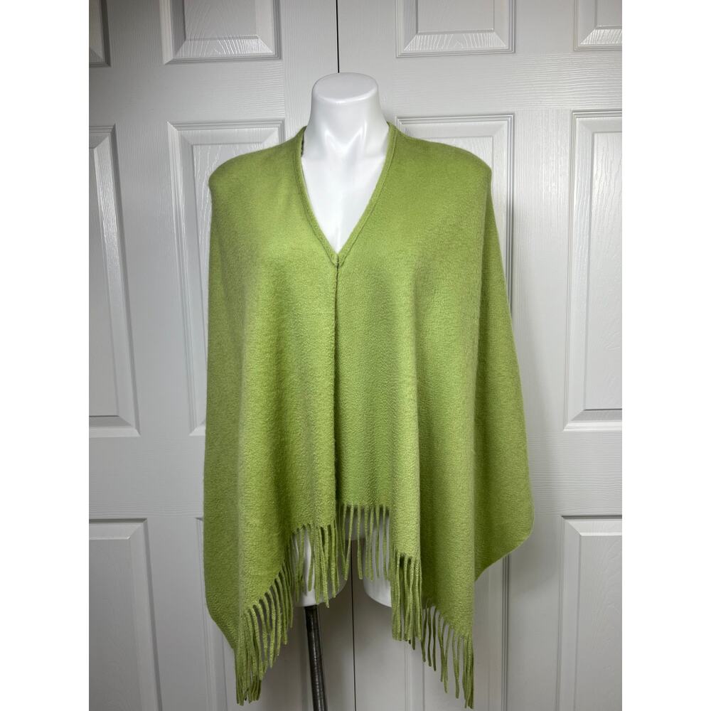 Green Fringe Women's Sweater